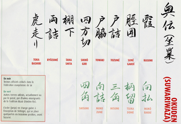 kata okuden suwariwaza